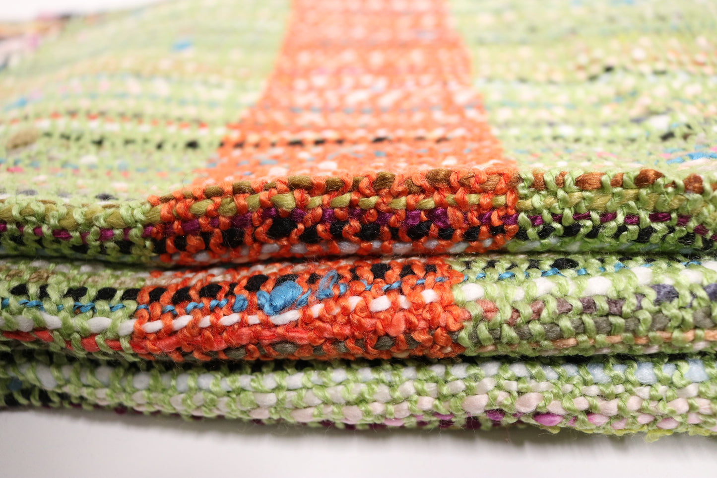 Handcrafted Wool & Cotton Throw Blanket
