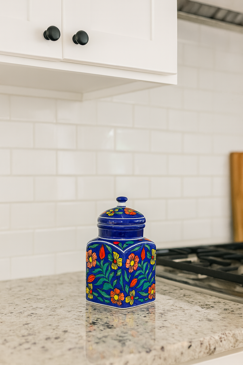 Ceramic Multicolor Jar