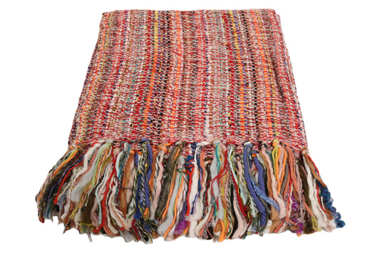 Handcrafted Wool & Cotton Throw Blanket Festival Thread