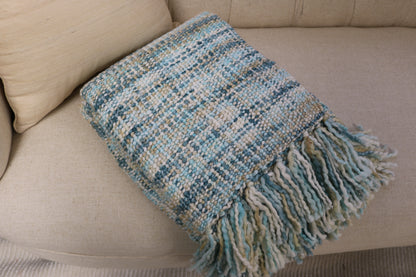 Handcrafted Wool & Cotton Throw Blanket Sunnyside Loom
