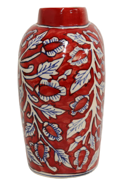 Ceramic Large Red Vase