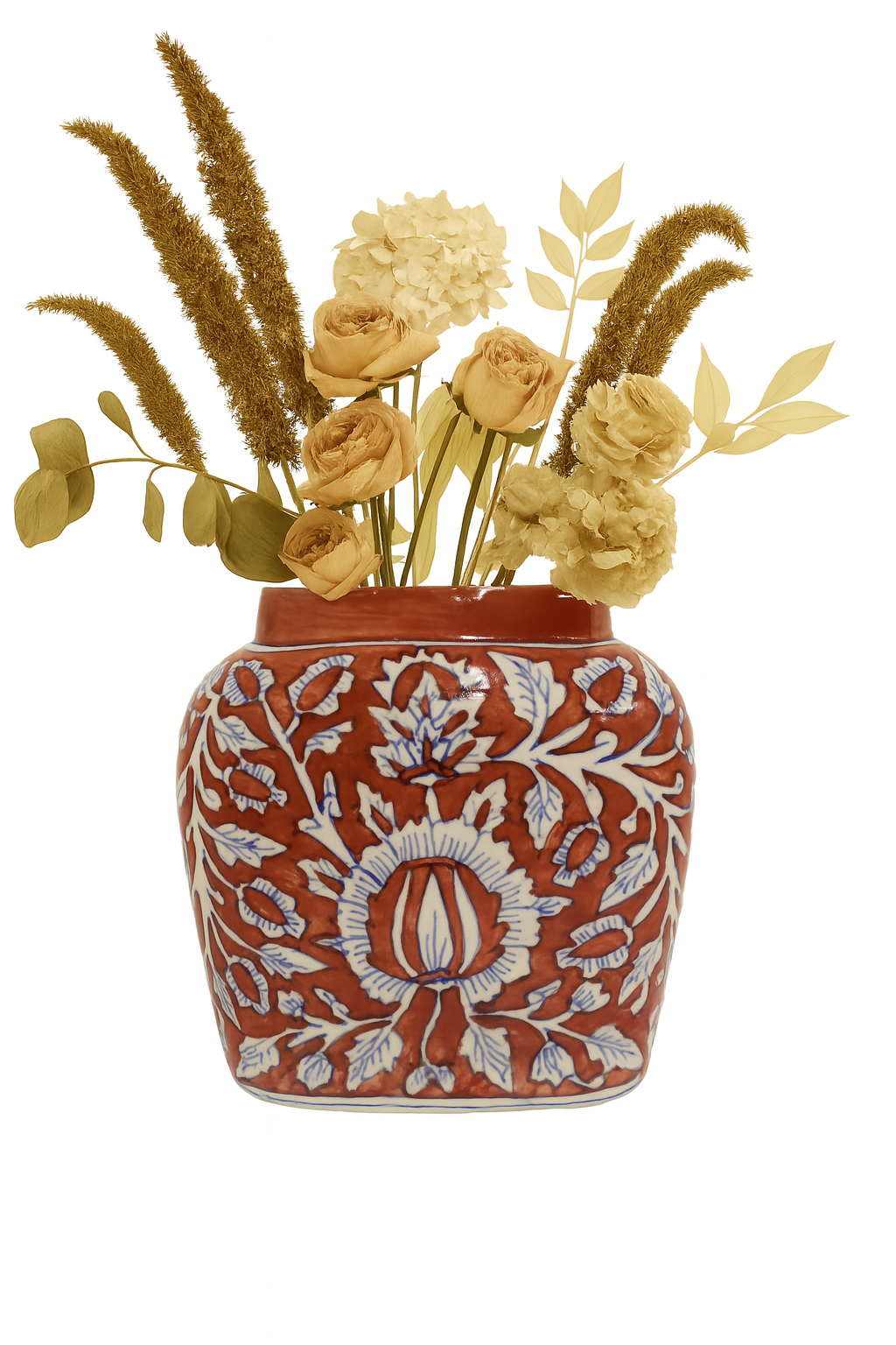 Ceramic Large Red Vase