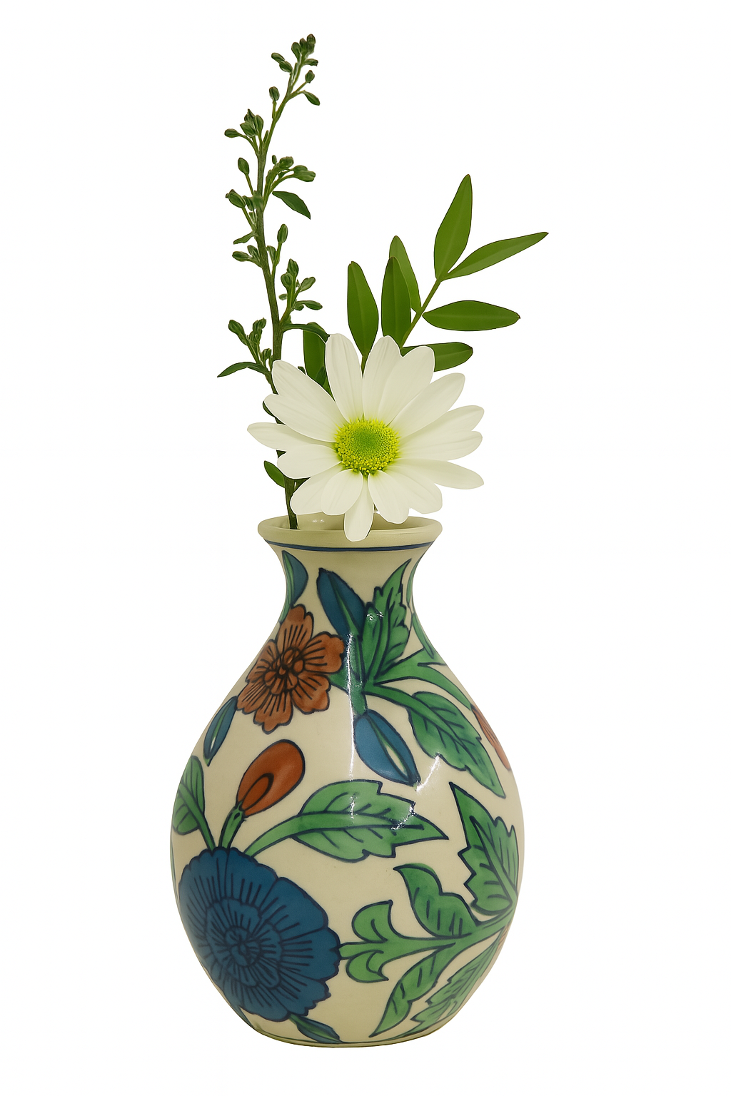 Ceramic Bottle Vase Multicolor