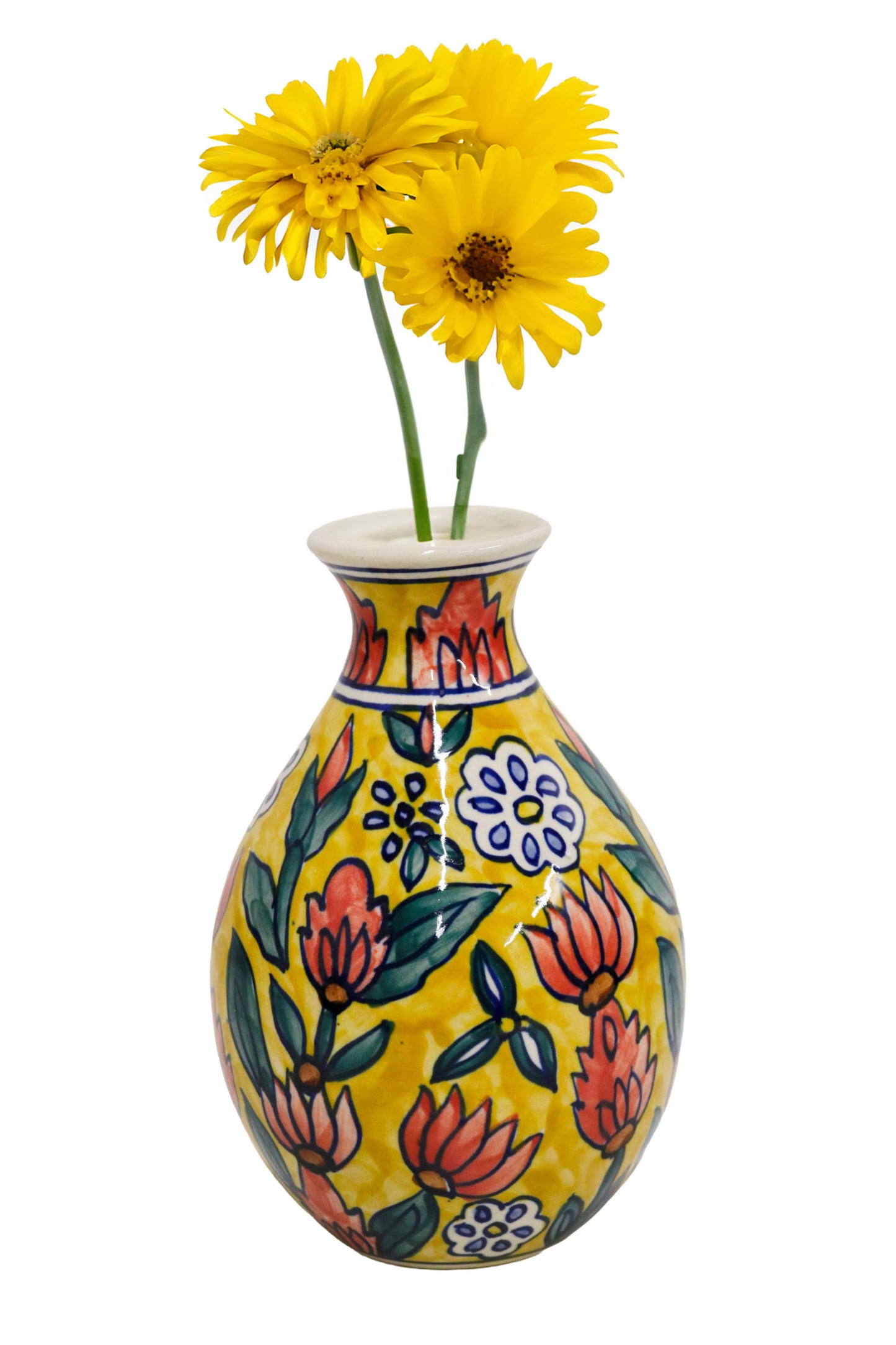Ceramic Bottle Vase Multicolor