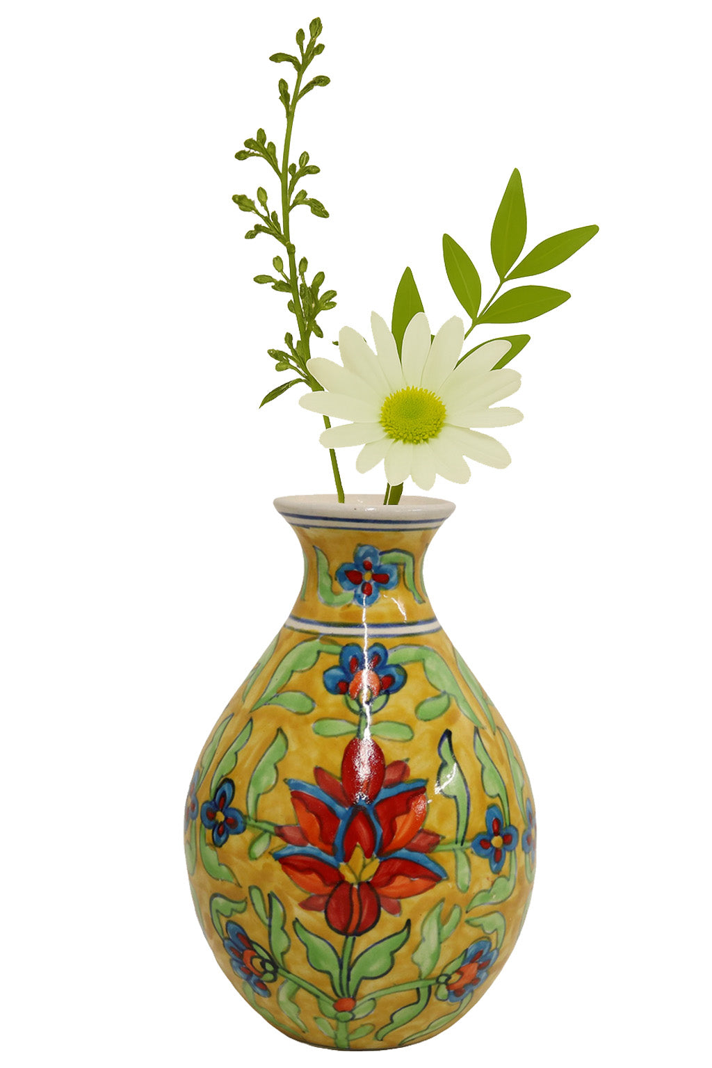 Ceramic Bottle Vase Multicolor