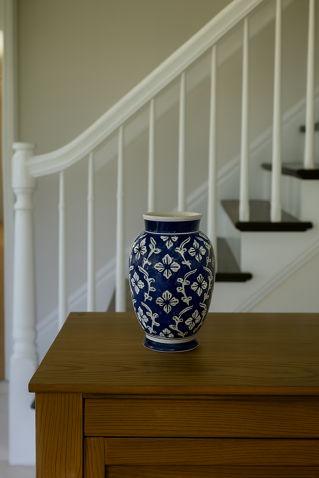 Classic Ceramic Vase Blue/White