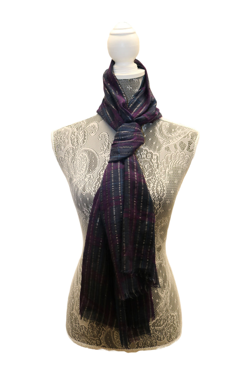 Home&Manor 100% Cotton and Polyester Scarf, Wrap, Throw, Shawl