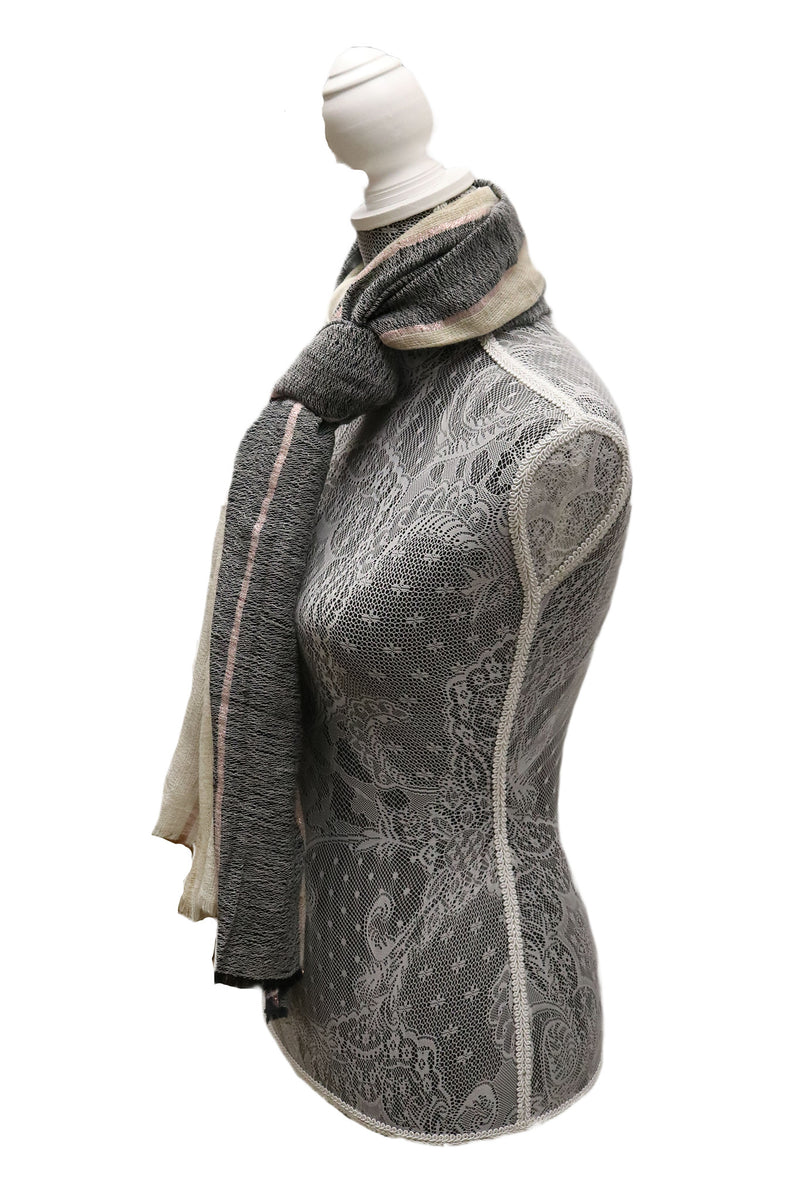 Home&Manor 100% Cotton and Polyester Scarf, Wrap, Throw, Shawl