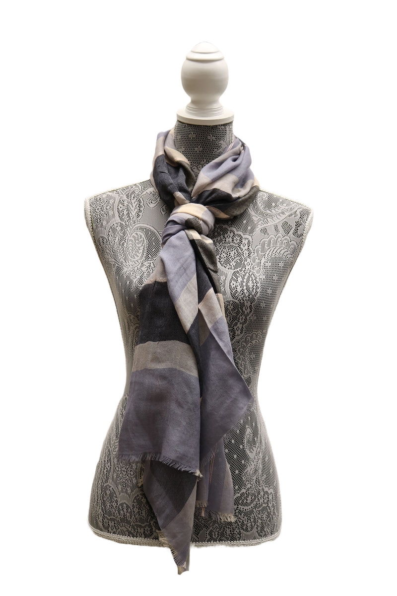 Home&Manor 100% Cotton and Polyester Scarf, Wrap, Throw, Shawl