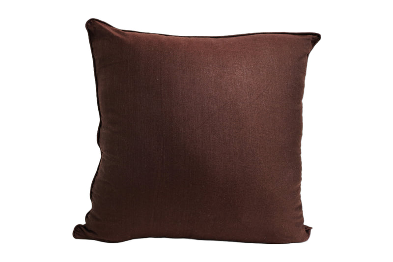 Premium Silk Pillow 18" Brown