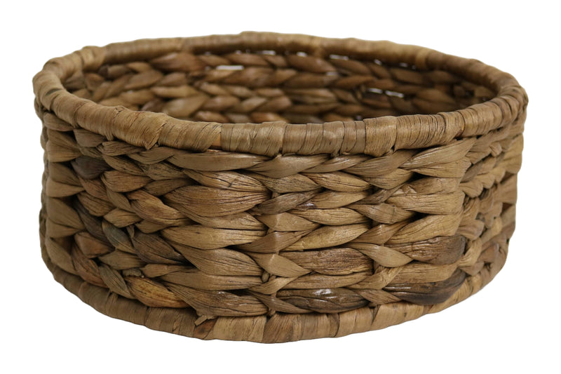 Home&Manor 11" Round Sea Grass Fruit Basket