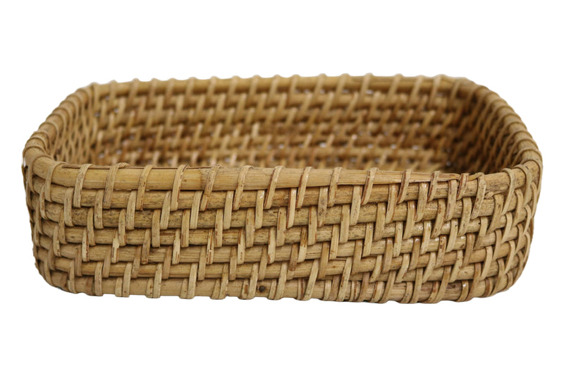 Home&Manor 9" Rattan Deep Basket