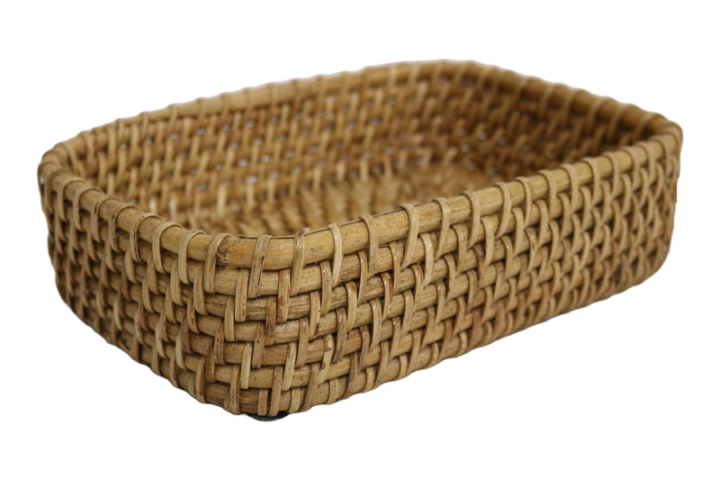 Home&Manor 9" Rattan Deep Basket