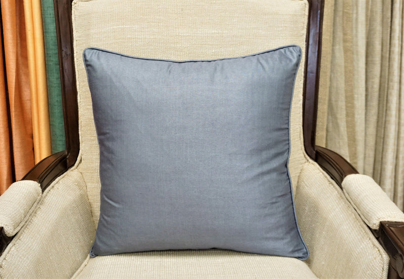 Premium Silk Pillow 18" Gray