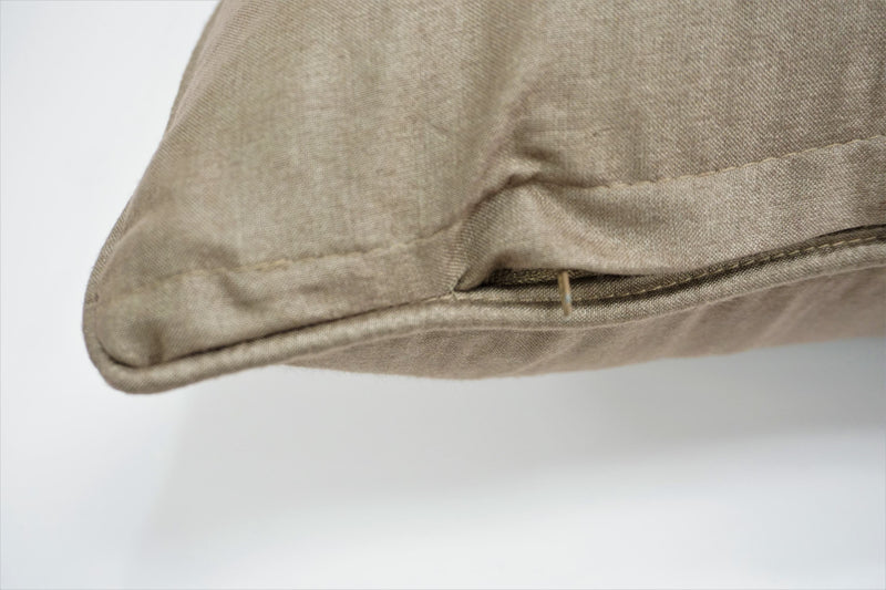 Premium Silk Pillow 18" Beige
