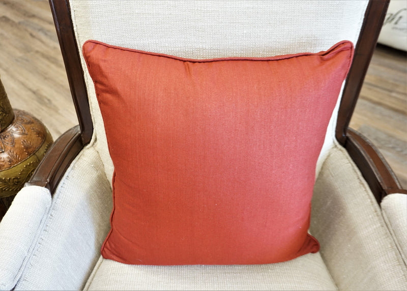 Premium Silk Pillow 18" Red