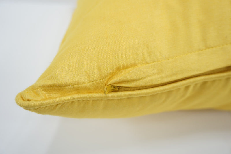 Premium Silk Pillow 18" Yellow