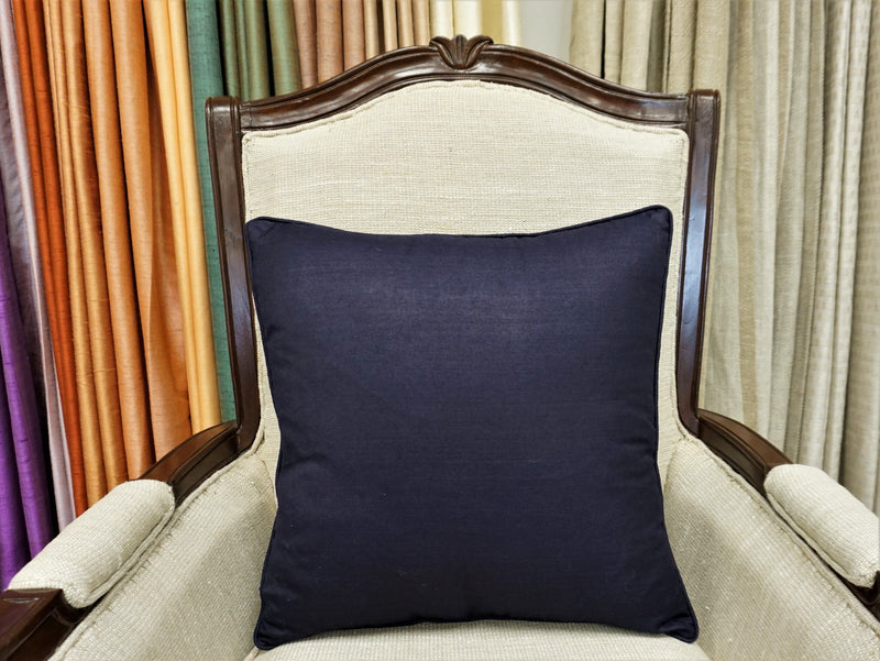 Premium Silk Pillow 18" Navy
