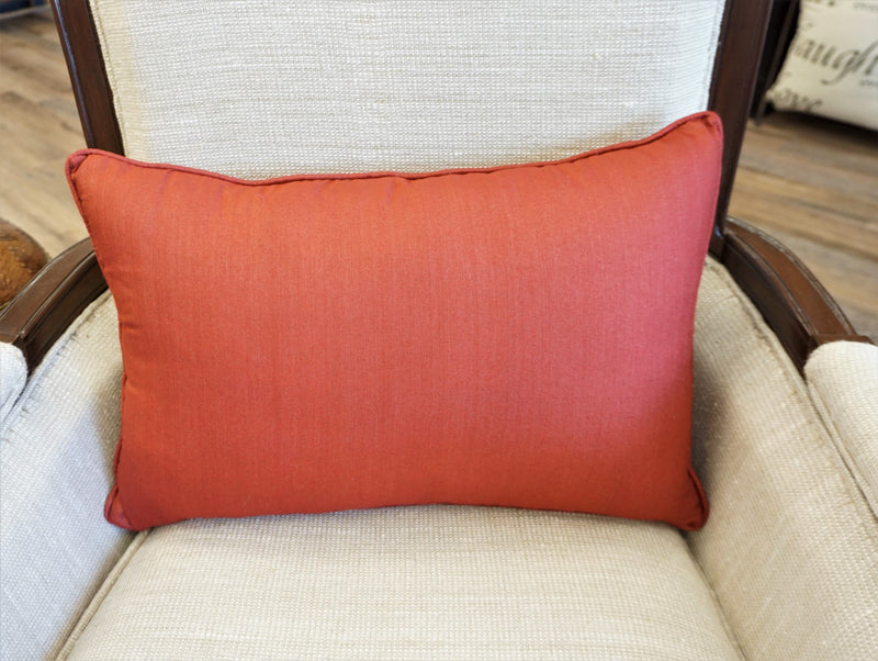 Premium Silk Pillow 13"x20" Red