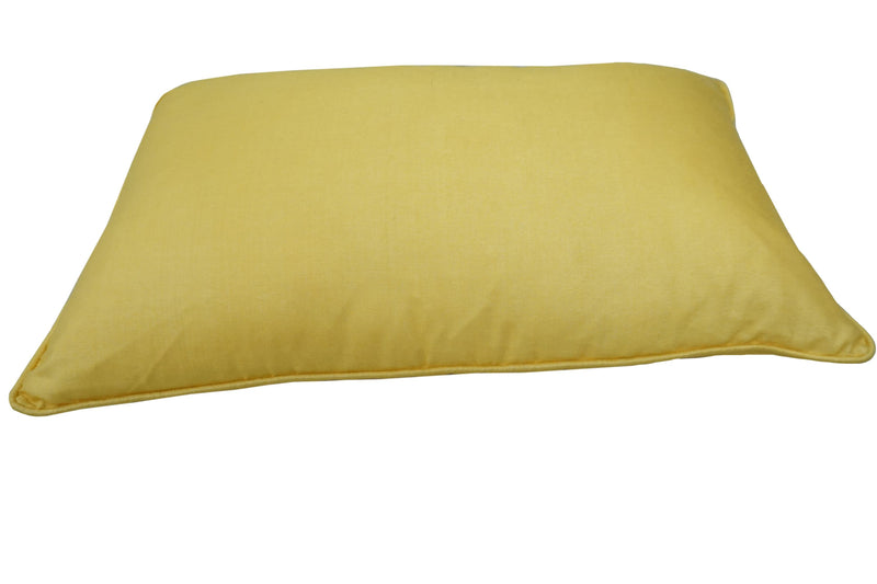 Premium Silk Pillow 13"x20" Yellow