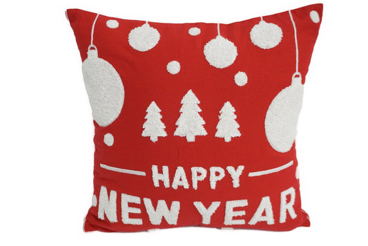 Embroidered Christmas Designer Pillow