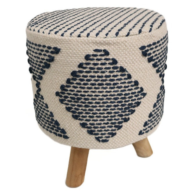Cannes Cotton Round Stool