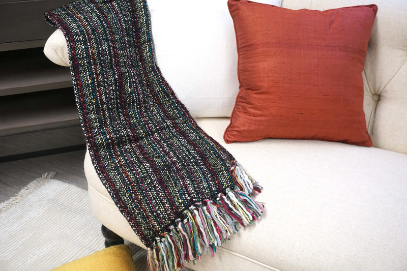 Handcrafted 100% Wool Throw Blanket