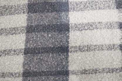 Handcrafted 100% Wool Throw Blanket