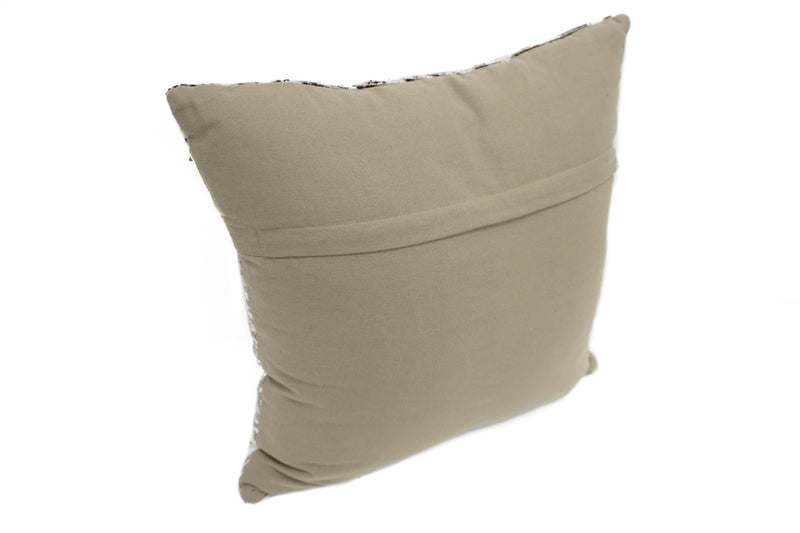 Nostrand Brown Cotton Designer Throw Pillow