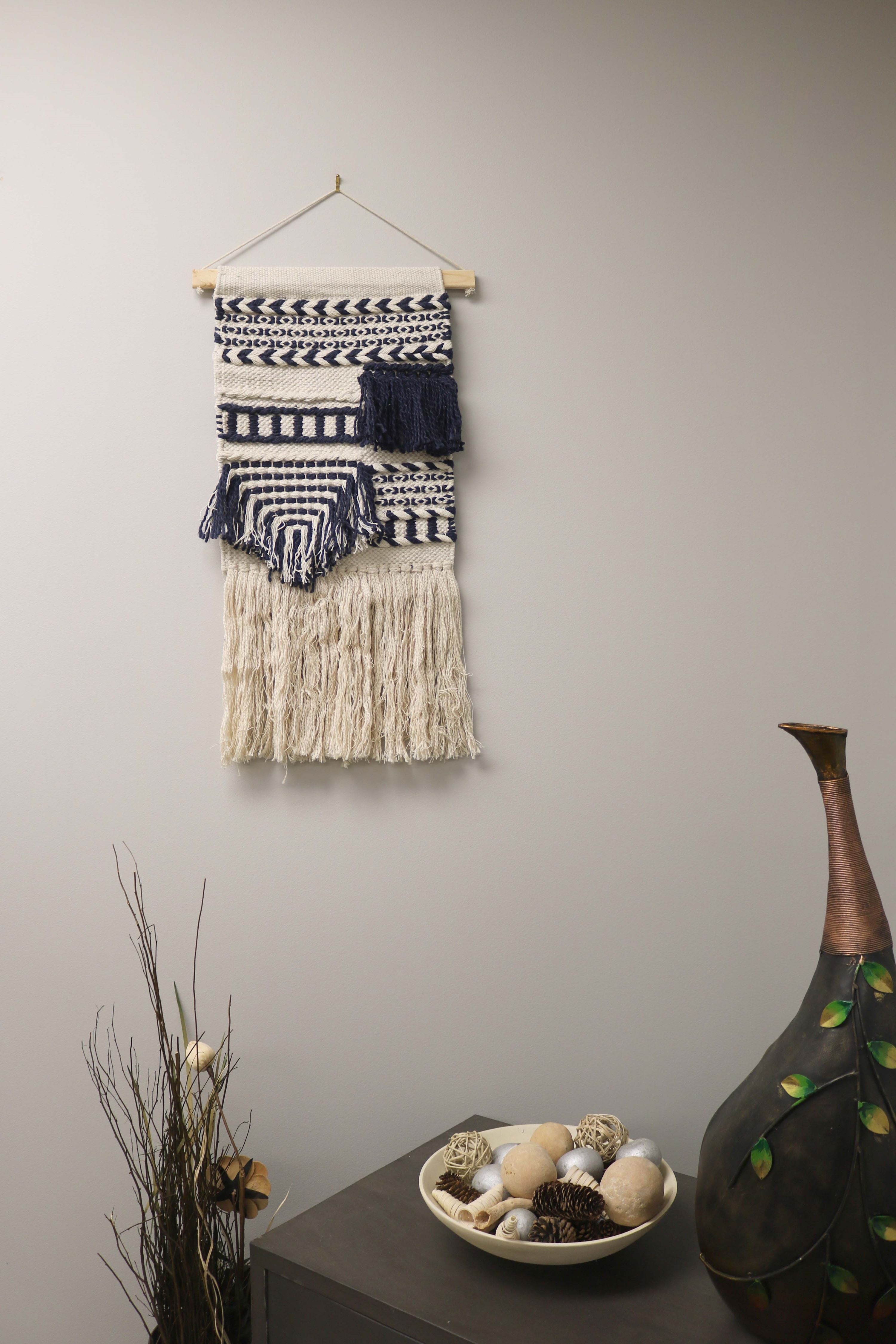 Shaggy Black Wall Hanging