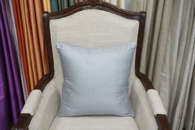Premium Silk Pillow 18" Light Gray